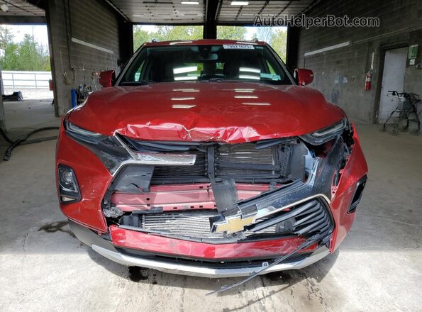 3GNKBHR4XMS507565 2021 CHEVROLET BLAZER Красный Вид спереди