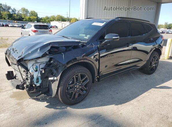 3GNKBKRS6SS161782 2025 CHEVROLET BLAZER Black Առջևի ձախ երեք քառորդ տեսարան
