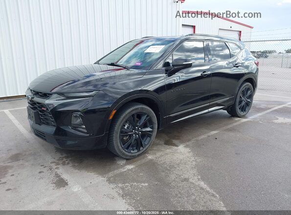 3GNKBKRS9MS505933 2021 CHEVROLET BLAZER Черный Передняя левая четверть