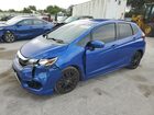 2018 Honda Fit Sport Синий vin: 3HGGK5H60JM730733