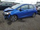 2020 Honda Fit Ex Blue vin: 3HGGK5H89LM723641