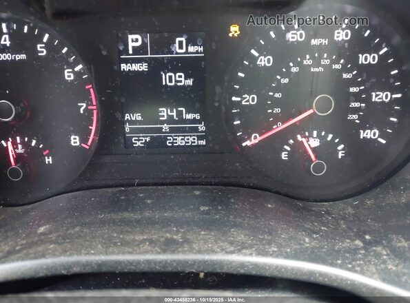 3KPA25AD7LE312132 2020 KIA RIO 5-DOOR Черный Вид задних сидений
