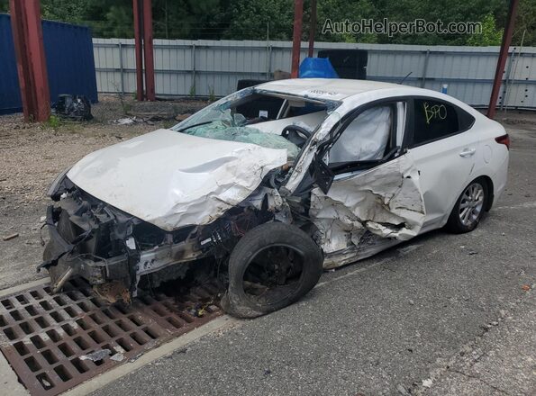 3KPC24A34JE027086 2018 HYUNDAI ACCENT Белый Передняя левая четверть