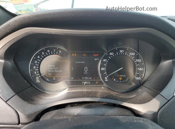 3LN6L5F99LR618096 2020 LINCOLN MKZ White Вид щитка приладів