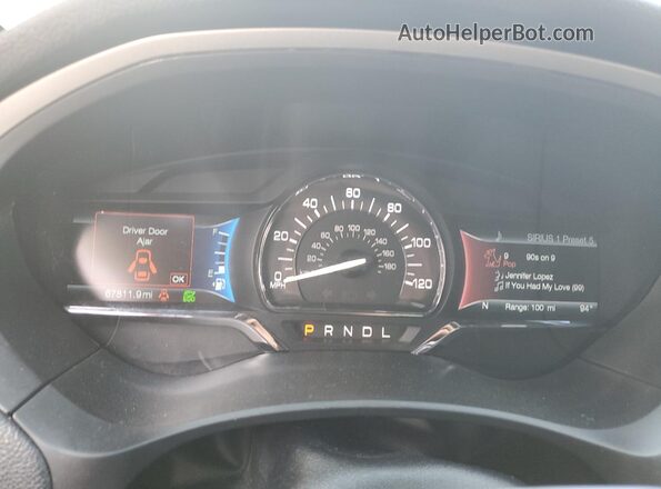 3LN6L5LU4LR604146 2020 LINCOLN MKZ Черный Вид щитка приборов