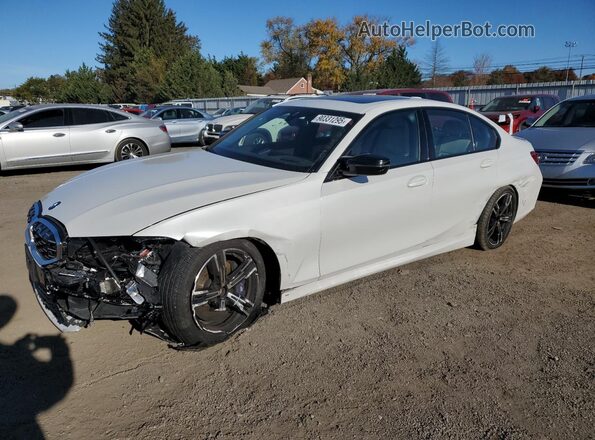 3MW49FF02P8D12366 2023 BMW M3 White წინა მარცხენა ხედი სამი მეოთხედიდან