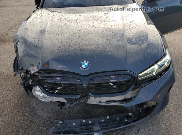 3MW49FF03R8E44068 2024 BMW M3 Gray Rear interior view
