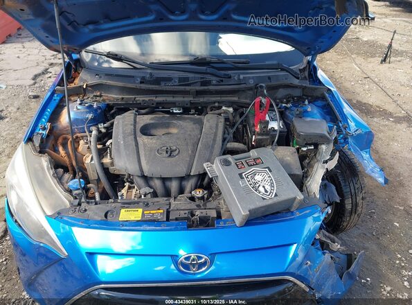 3MYDLBYV8JY312564 2018 TOYOTA YARIS IA Blue Вид ззаду