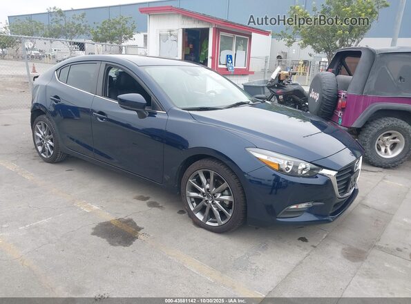 3MZBN1V30JM254838 2018 MAZDA 3 Dark Blue Передняя правая четверть