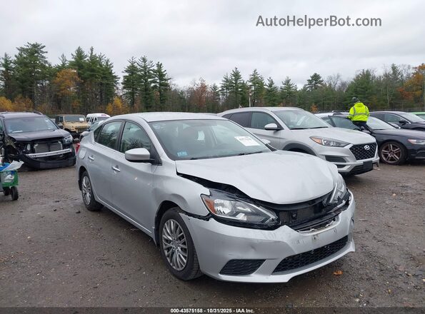 3N1AB7AP0HY333984 2017 NISSAN SENTRA Серебряный Передняя правая четверть