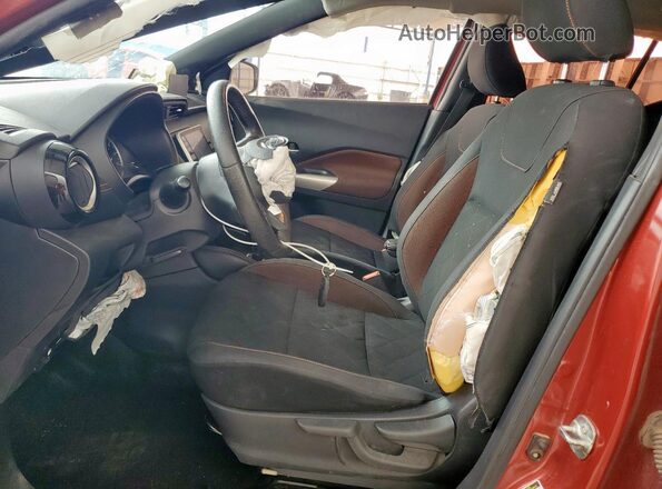 3N1CP5DV2LL486011 2020 NISSAN KICKS Maroon Вид салону спереду