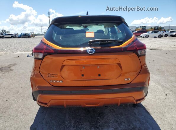 3N1CP5DV2ML549528 2021 NISSAN KICKS Orange Rear view
