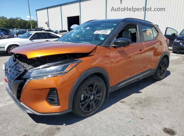3N1CP5DV2ML549528 2021 NISSAN KICKS Orange Front left