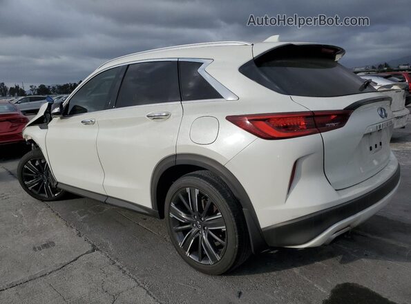 3PCAJ5BA2NF107676 2022 INFINITI QX50 White Trasero izquierdo