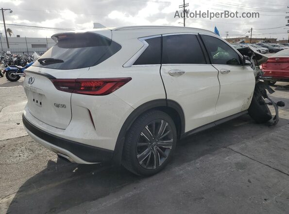 3PCAJ5BA2NF107676 2022 INFINITI QX50 White Trasero derecho
