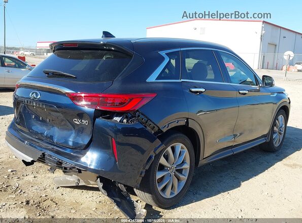 3PCAJ5BA3MF114974 2021 INFINITI QX50 Dark Blue Widok z przodu