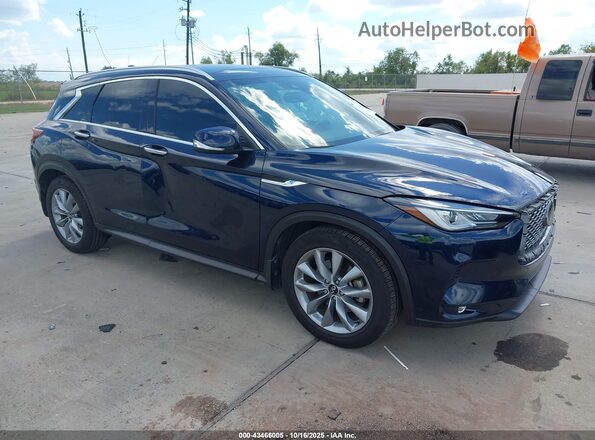 3PCAJ5BA5NF105775 2022 INFINITI QX50 Blue Delantero derecho