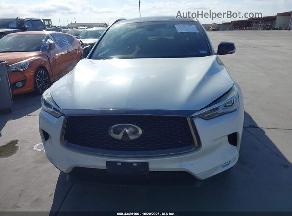 3PCAJ5BA7MF116548 2021 INFINITI QX50 White Widok zestawu wskaźników