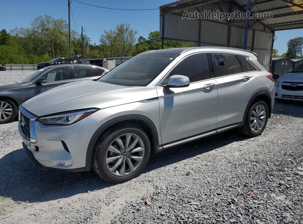 3PCAJ5BA9MF122674 2021 INFINITI QX50 Silver Առջևի ձախ երեք քառորդ տեսարան