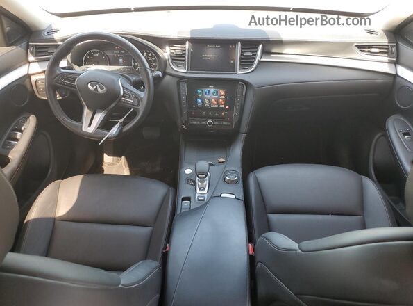 3PCAJ5BA9MF122674 2021 INFINITI QX50 Silver Առջևի վահանակի տեսք