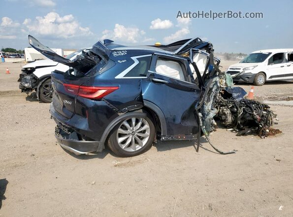 3PCAJ5BAXMF113739 2021 INFINITI QX50 Blue Задня права чверть