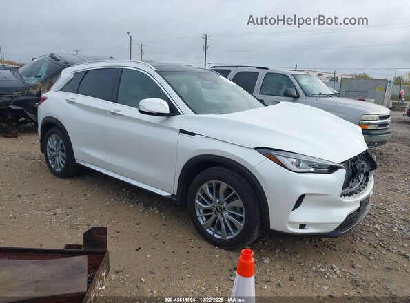 3PCAJ5BB4PF121638 2023 INFINITI QX50 White Przód prawy