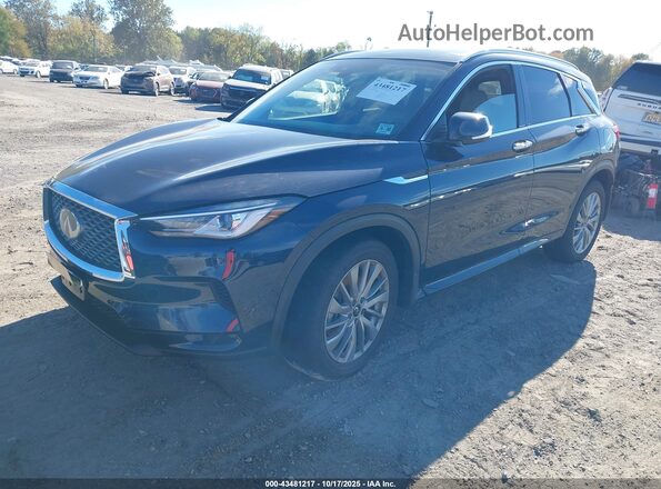 3PCAJ5BB4SF107330 2025 INFINITI QX50 Black Vista tres cuartos delantera izquierda