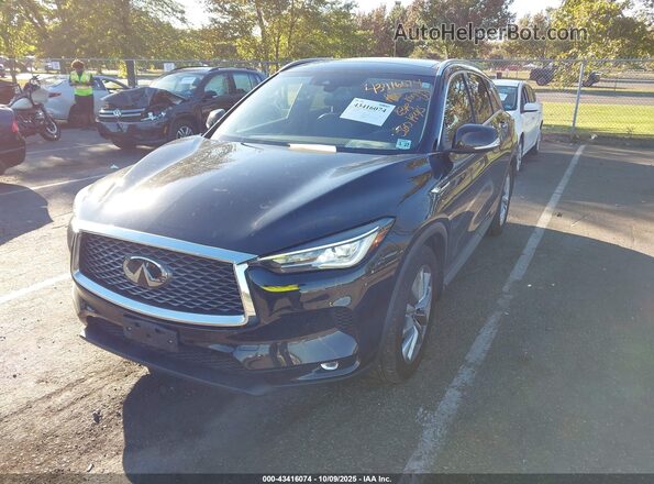 3PCAJ5BB9NF105948 2022 INFINITI QX50 Black Передня ліва чверть