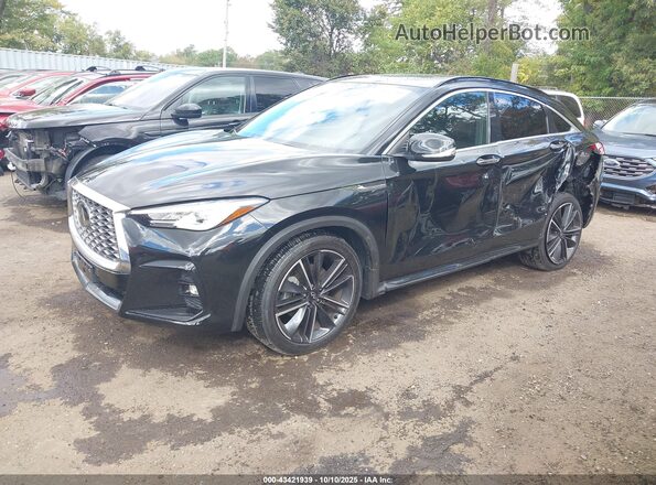 3PCAJ5J31NF102617 2022 INFINITI QX55 Черный Передняя левая четверть