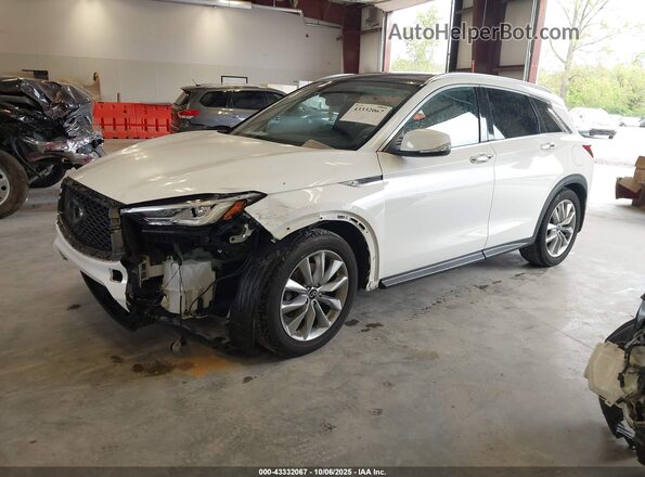 3PCAJ5M30LF112452 2020 INFINITI QX50 Белый Передняя левая четверть