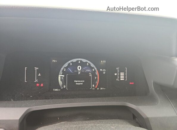 3TYJDAHN2ST024433 2025 TOYOTA TACOMA White Instrument cluster view
