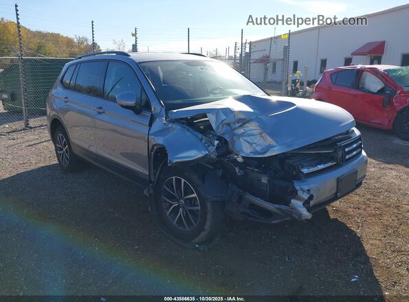 3VV1B7AX6MM099110 2021 VOLKSWAGEN TIGUAN Серебряный Передняя правая четверть
