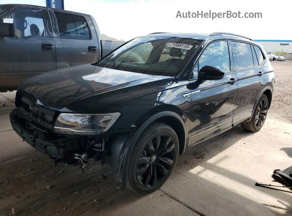 3VV3B7AX0MM153025 2021 VOLKSWAGEN TIGUAN Черный Передняя левая четверть