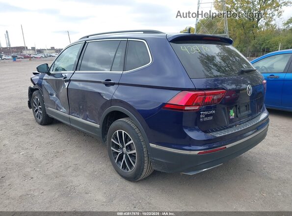 3VV3B7AX5MM019689 2021 VOLKSWAGEN TIGUAN Синий Задняя левая четверть