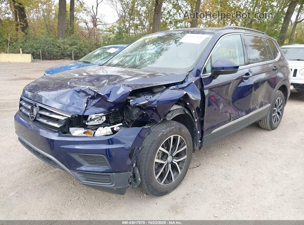3VV3B7AX5MM019689 2021 VOLKSWAGEN TIGUAN Синий Вид спереди