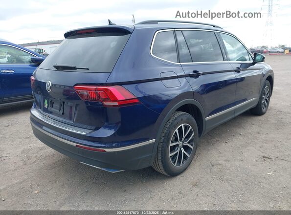 3VV3B7AX5MM019689 2021 VOLKSWAGEN TIGUAN Синий Задняя правая четверть