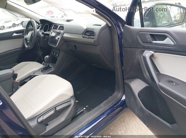 3VV3B7AX5MM019689 2021 VOLKSWAGEN TIGUAN Синий Вид салона спереди