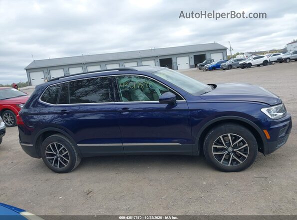 3VV3B7AX5MM019689 2021 VOLKSWAGEN TIGUAN Синий Панорамный вид салона 360°
