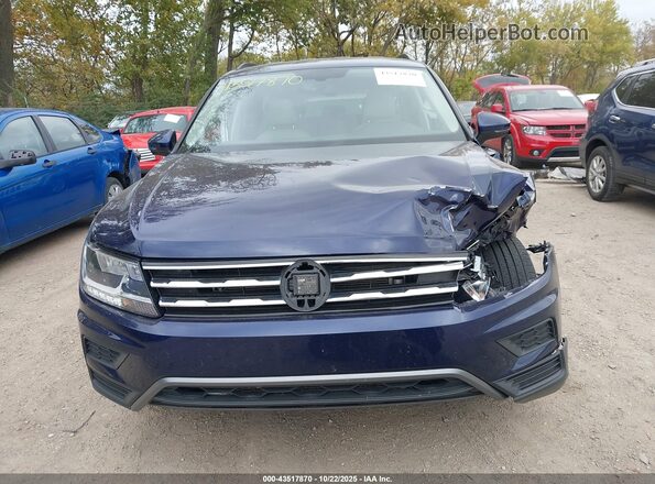 3VV3B7AX5MM019689 2021 VOLKSWAGEN TIGUAN Синий Вид задней части салона