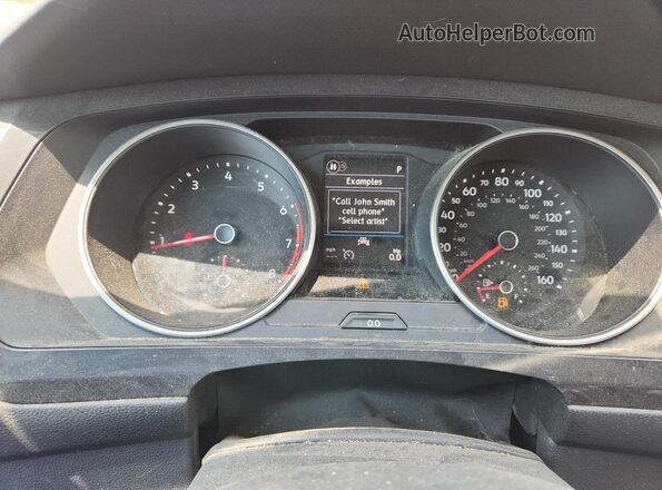 3VV3B7AX8LM097785 2020 VOLKSWAGEN TIGUAN Gray Widok zestawu wskaźników
