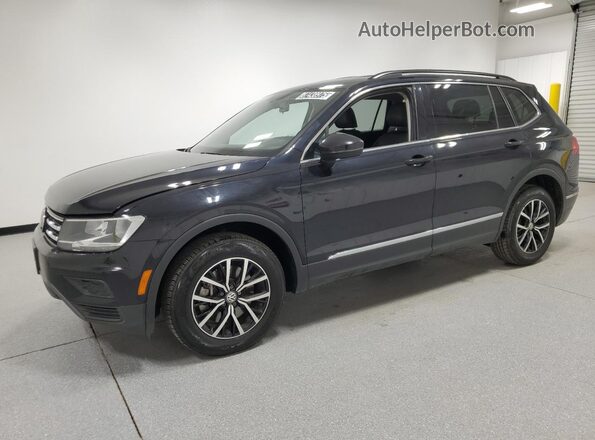 3VV3B7AX8MM025521 2021 VOLKSWAGEN TIGUAN Black წინა მარცხენა ხედი სამი მეოთხედიდან