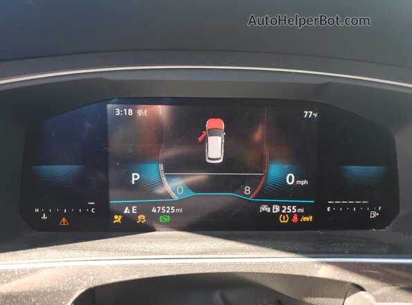 3VV8B7AX3NM086718 2022 VOLKSWAGEN TIGUAN Белый Вид щитка приборов