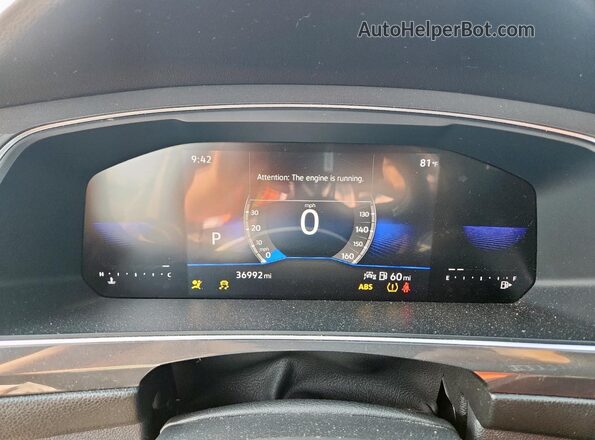 3VVRB7AX3PM078187 2023 VOLKSWAGEN TIGUAN White Instrument cluster view