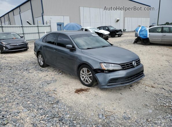 3VW2B7AJ6JM208754 2018 VOLKSWAGEN JETTA Серый Передняя правая четверть