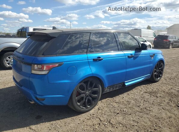 SALWR2EF8GA559432 2016 LAND ROVER RANGE ROVER Синий Передняя правая четверть