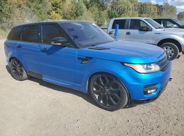 SALWR2EF8GA559432 2016 LAND ROVER RANGE ROVER Синий Вид спереди