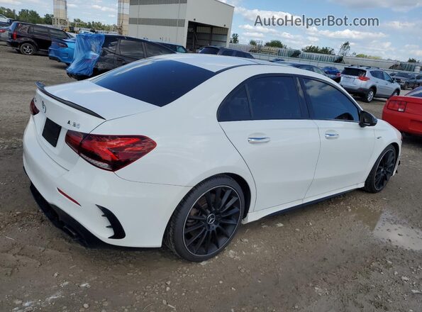 W1K3G5BB5MJ267029 2021 MERCEDES-BENZ A Белый Передняя правая четверть