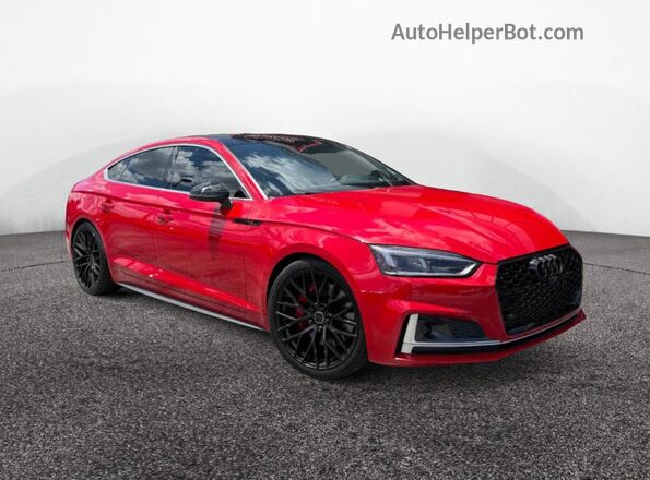 WAUC4CF52JA075944 2018 AUDI S5 Red Front left