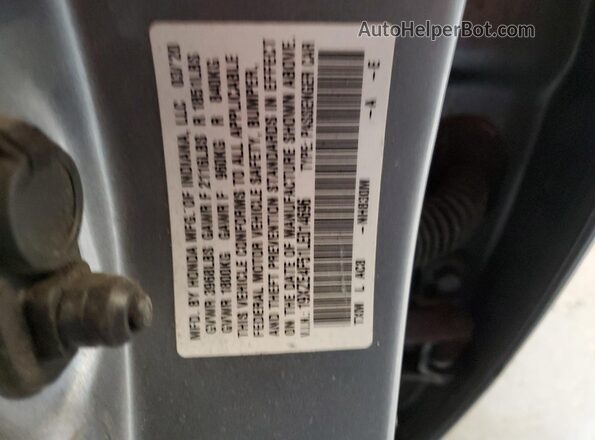 19XZE4F51LE014696 2020 HONDA INSIGHT Серебряный Вид наклейки с VIN-кодом