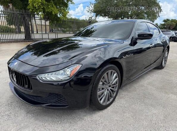 ZAM57RSA3H1206281 2017 MASERATI GHIBLI Black Tył lewy